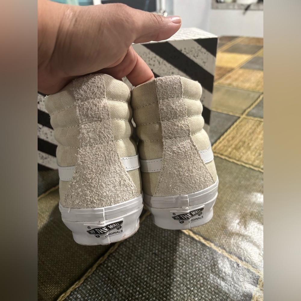 Vans Off-White High-Top Sneakers - Picture 3 of 9